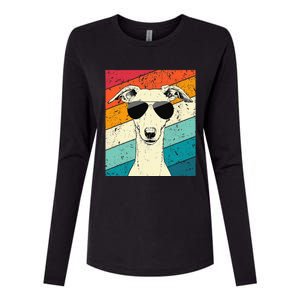 Whippet With Sunglasses Dog Lovers Womens Cotton Relaxed Long Sleeve T-Shirt