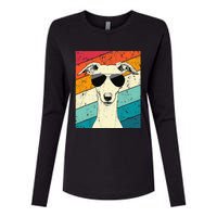 Whippet With Sunglasses Dog Lovers Womens Cotton Relaxed Long Sleeve T-Shirt