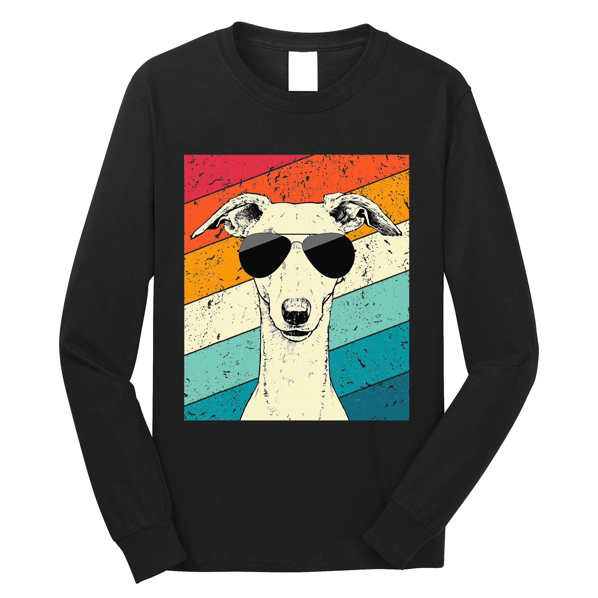 Whippet With Sunglasses Dog Lovers Long Sleeve Shirt
