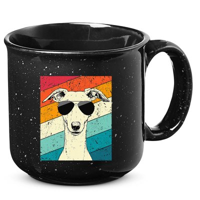 Whippet With Sunglasses Dog Lovers 15oz Campfire Ceramic Mug