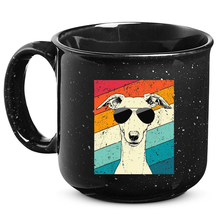 Whippet With Sunglasses Dog Lovers 15oz Campfire Ceramic Mug