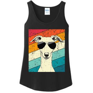 Whippet With Sunglasses Dog Lovers Ladies Essential Tank