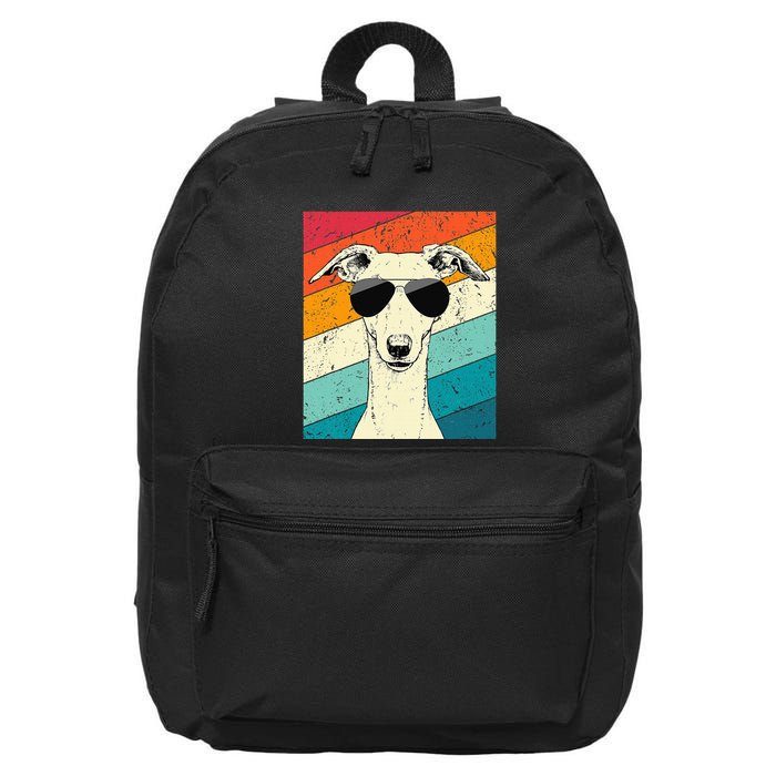Whippet With Sunglasses Dog Lovers 16 in Basic Backpack