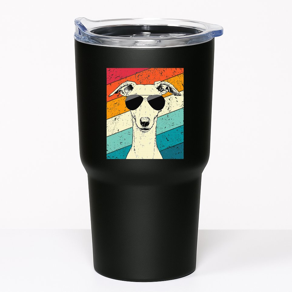 Whippet With Sunglasses Dog Lovers Tumbler