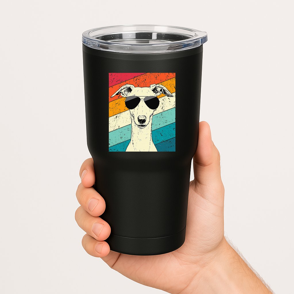 Whippet With Sunglasses Dog Lovers Tumbler