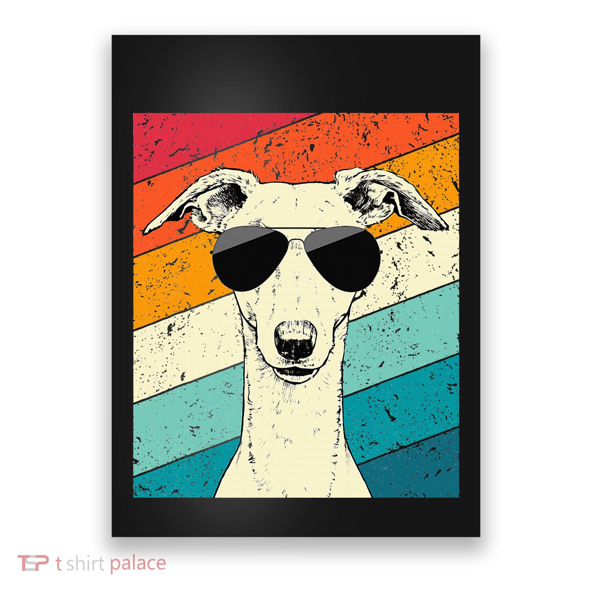 Whippet With Sunglasses Dog Lovers Poster