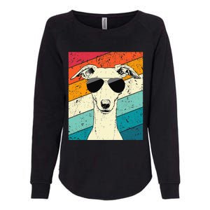 Whippet With Sunglasses Dog Lovers Womens California Wash Sweatshirt