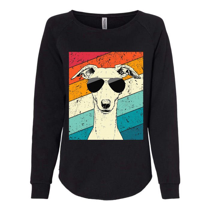 Whippet With Sunglasses Dog Lovers Womens California Wash Sweatshirt