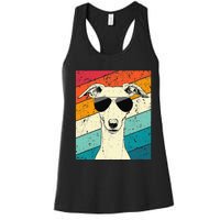 Whippet With Sunglasses Dog Lovers Women's Racerback Tank