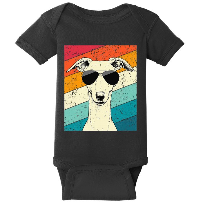 Whippet With Sunglasses Dog Lovers Baby Bodysuit