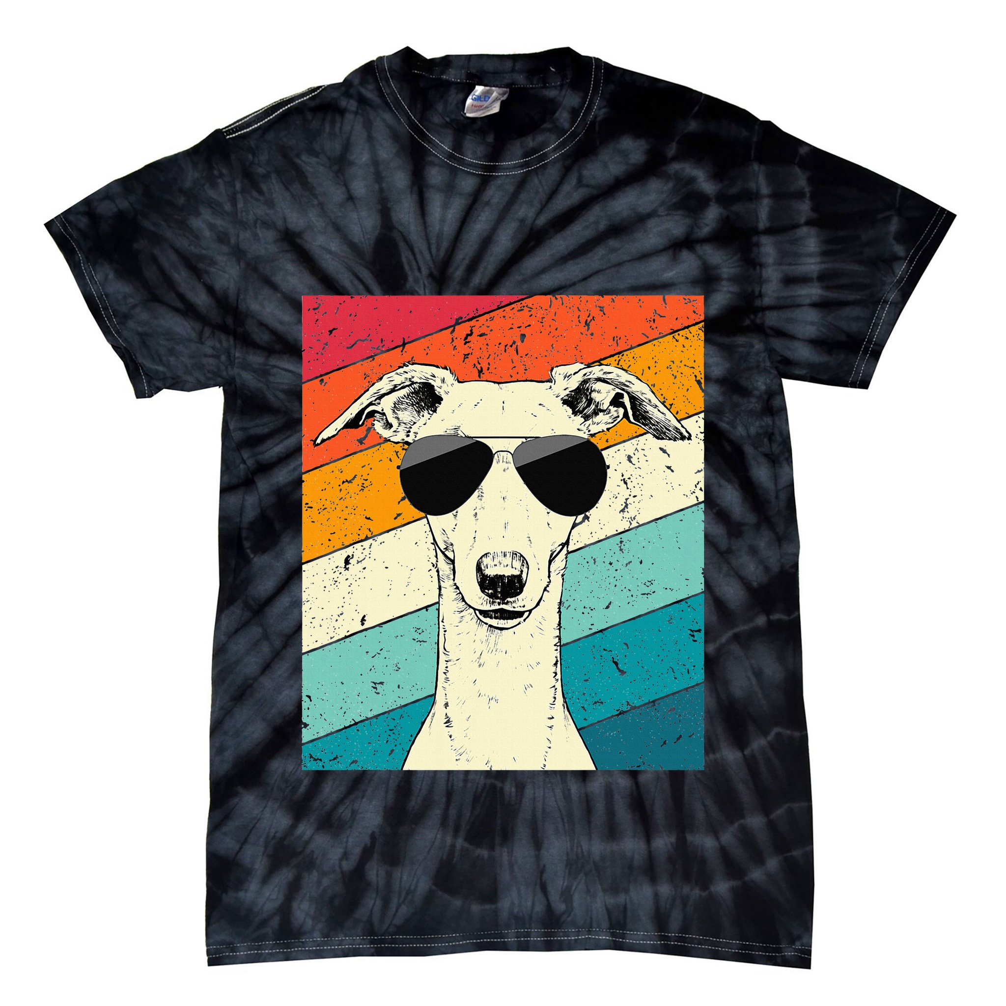 Whippet With Sunglasses Dog Lovers Tie-Dye T-Shirt