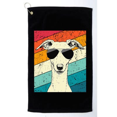 Whippet With Sunglasses Dog Lovers Golf Towel