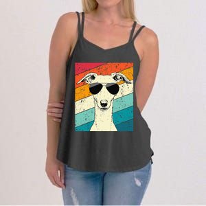 Whippet With Sunglasses Dog Lovers Women's Strappy Tank