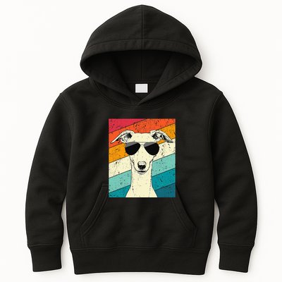 Whippet With Sunglasses Dog Lovers Kids Hoodie