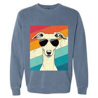 Whippet With Sunglasses Dog Lovers Garment-Dyed Sweatshirt
