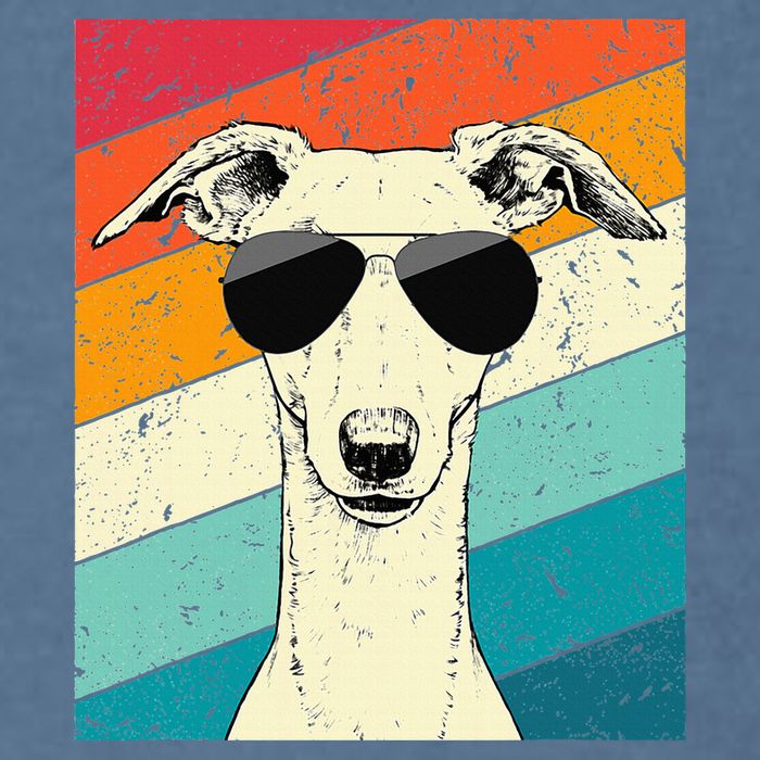 Whippet With Sunglasses Dog Lovers Garment-Dyed Sweatshirt