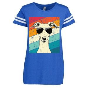 Whippet With Sunglasses Dog Lovers Enza Ladies Jersey Football T-Shirt