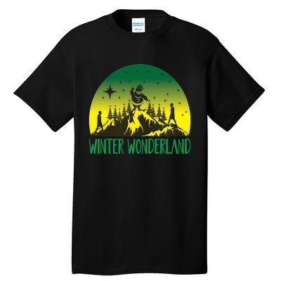 Winter Wonderland Scene Tall T-Shirt