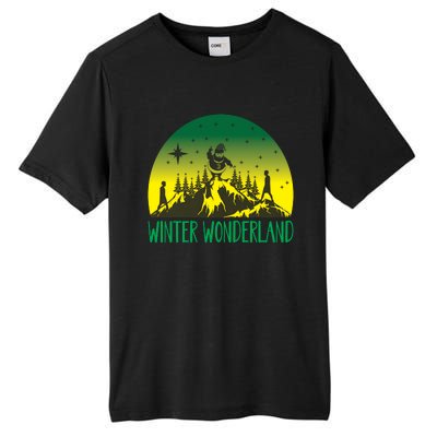 Winter Wonderland Scene Tall Fusion ChromaSoft Performance T-Shirt