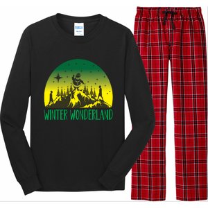 Winter Wonderland Scene Long Sleeve Pajama Set