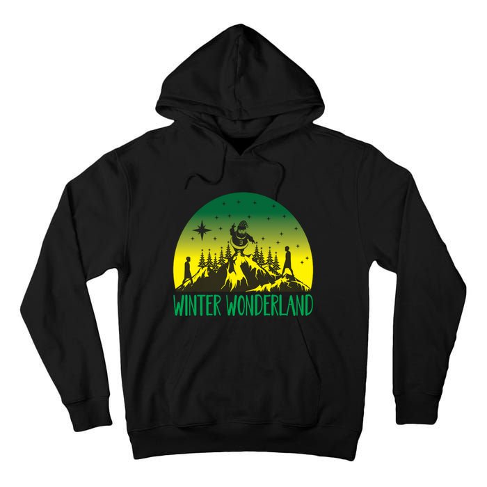 Winter Wonderland Scene Tall Hoodie