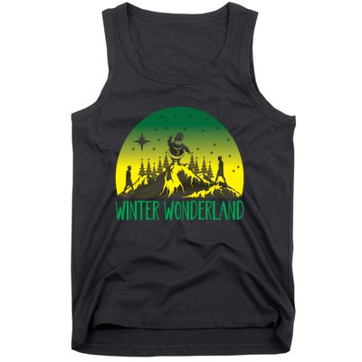 Winter Wonderland Scene Tank Top