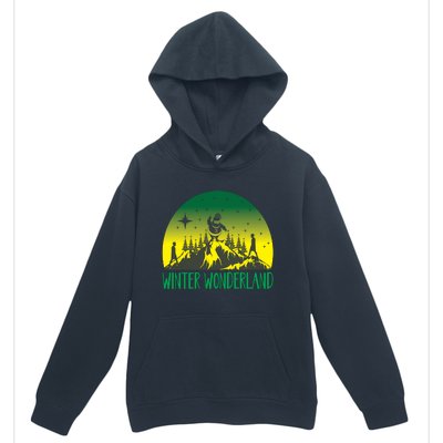 Winter Wonderland Scene Urban Pullover Hoodie