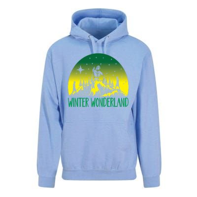 Winter Wonderland Scene Unisex Surf Hoodie