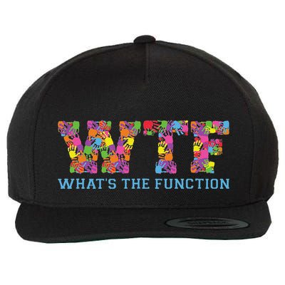 Wtf WhatS The Function Behavior Analyst Wool Snapback Cap