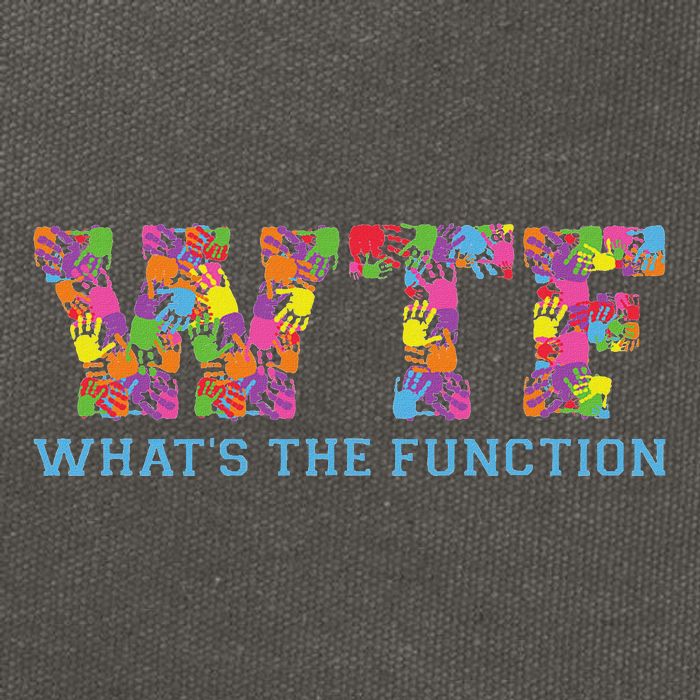 Wtf WhatS The Function Behavior Analyst Cotton Canvas Backpack
