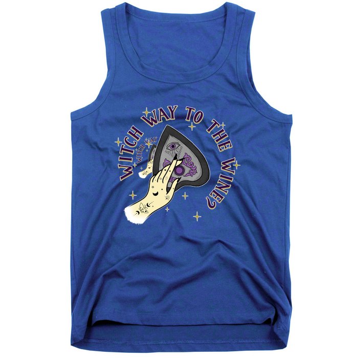 Witch Way To The Wine Celestial Halloween Gift Tank Top