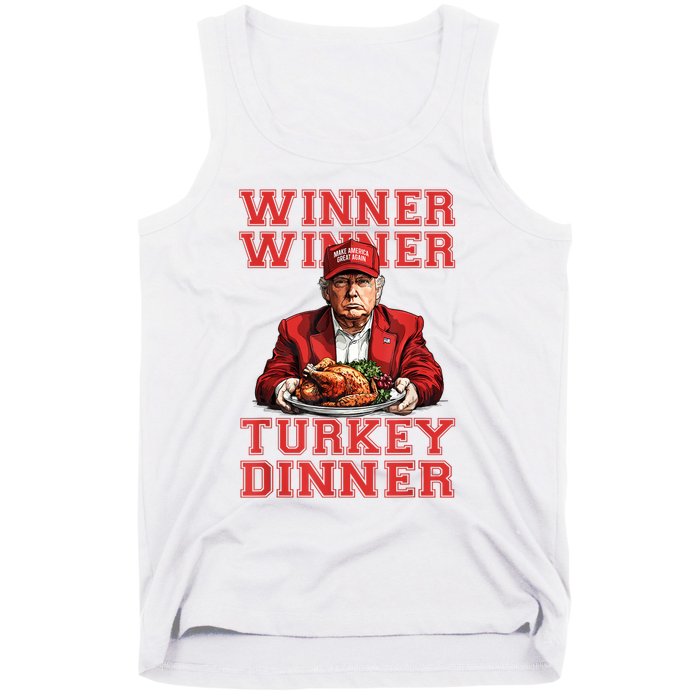 Winner Winner Turkey Dinner Humor Funny Trump Thanksgiving Tank Top