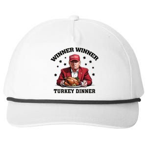 Winner Winner Turkey Dinner Funny Thanksgiving Donald Trump President Snapback Five-Panel Rope Hat