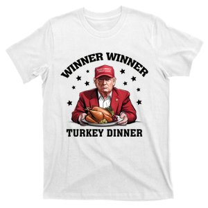 Winner Winner Turkey Dinner Funny Thanksgiving Donald Trump President T-Shirt