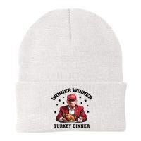 Winner Winner Turkey Dinner Funny Thanksgiving Donald Trump President Knit Cap Winter Beanie