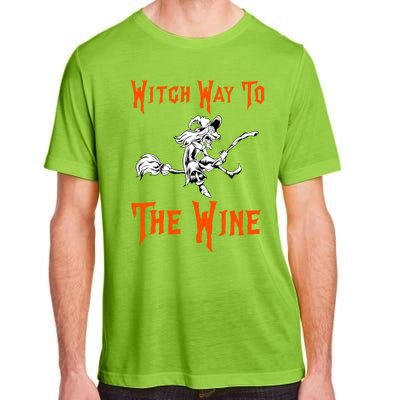 Witch Way To The Wine Fun Ing Witch Halloween Costume Gift Adult ChromaSoft Performance T-Shirt