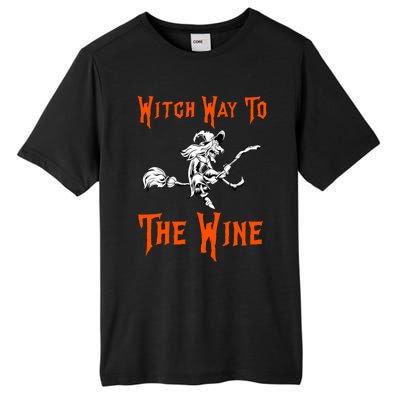 Witch Way To The Wine Fun Ing Witch Halloween Costume Gift Tall Fusion ChromaSoft Performance T-Shirt