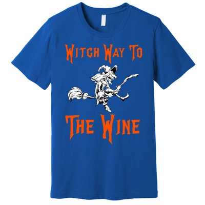 Witch Way To The Wine Fun Ing Witch Halloween Costume Gift Premium T-Shirt