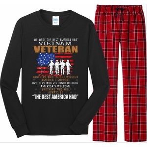 We Were The Best America Had Vietnam Veteran Brothers Who Long Sleeve Pajama Set