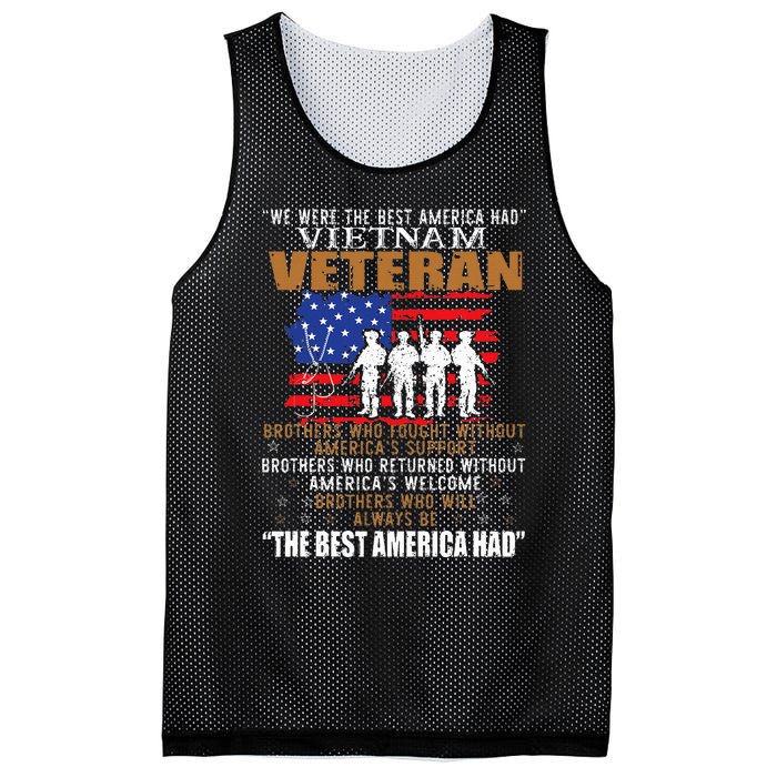 We Were The Best America Had Vietnam Veteran Brothers Who Mesh Reversible Basketball Jersey Tank