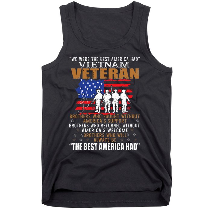 We Were The Best America Had Vietnam Veteran Brothers Who Tank Top