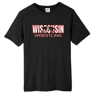 Wisconsin Wrestling Team Coach Wrestler State Pride Gift Great Gift Tall Fusion ChromaSoft Performance T-Shirt