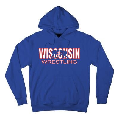 Wisconsin Wrestling Team Coach Wrestler State Pride Gift Great Gift Tall Hoodie