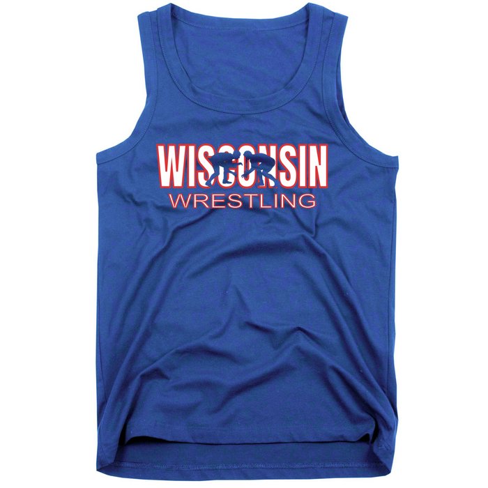 Wisconsin Wrestling Team Coach Wrestler State Pride Gift Great Gift Tank Top