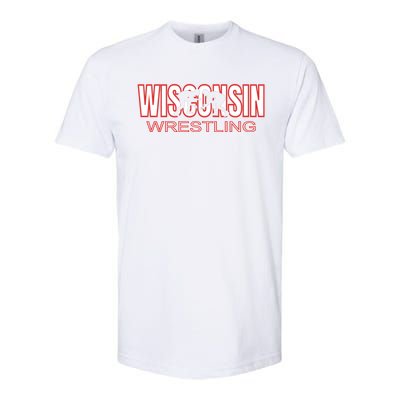 Wisconsin Wrestling Team Coach Wrestler State Pride Gift Great Gift Softstyle CVC T-Shirt