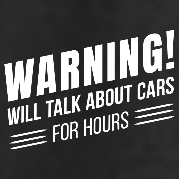 Warning Will Talk About Cars For Hours Garment-Dyed Fleece Hoodie