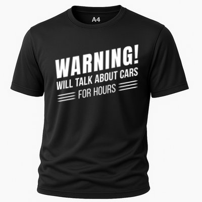 Warning Will Talk About Cars For Hours Performance Shirt