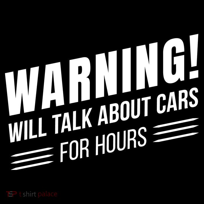 Warning Will Talk About Cars For Hours Performance Shirt