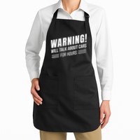 Warning Will Talk About Cars For Hours Apron