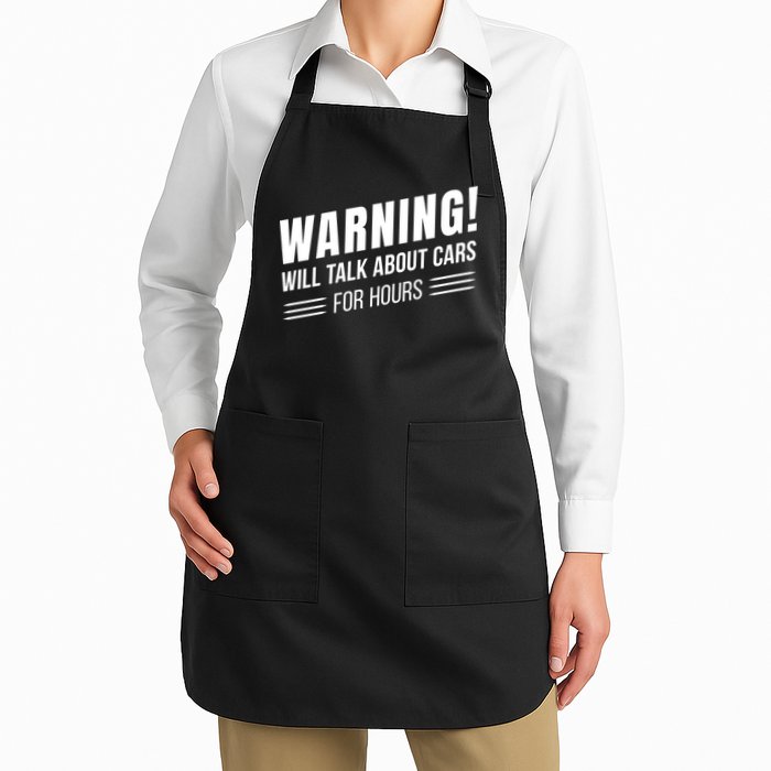 Warning Will Talk About Cars For Hours Apron
